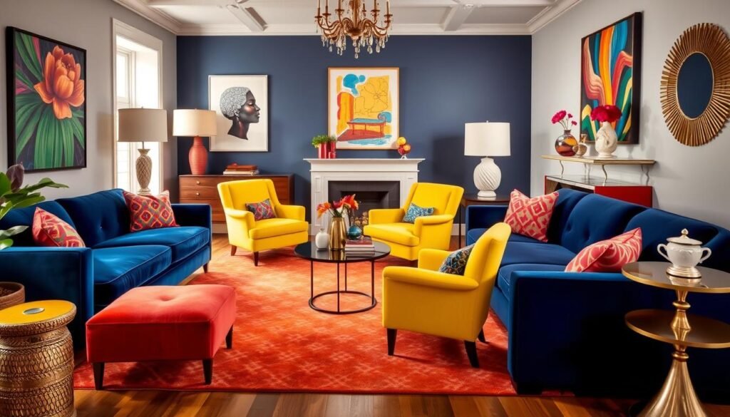 bold furniture colors