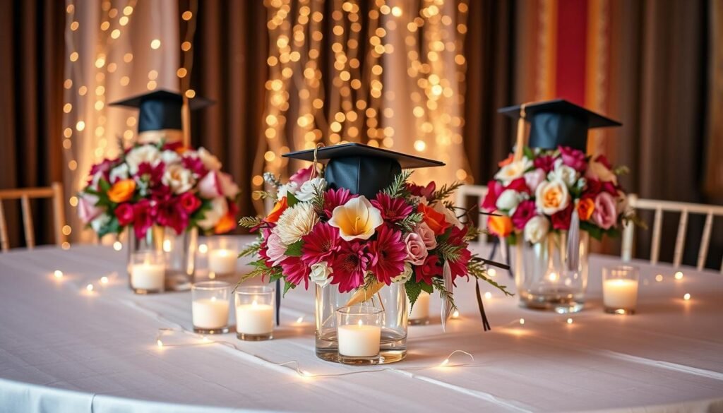 graduation table centerpieces