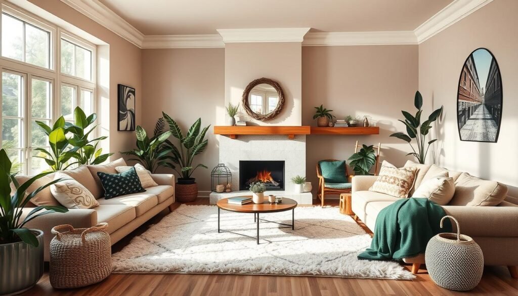 cozy living room color palette