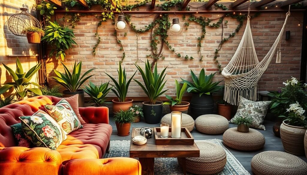 bohemian outdoor styling