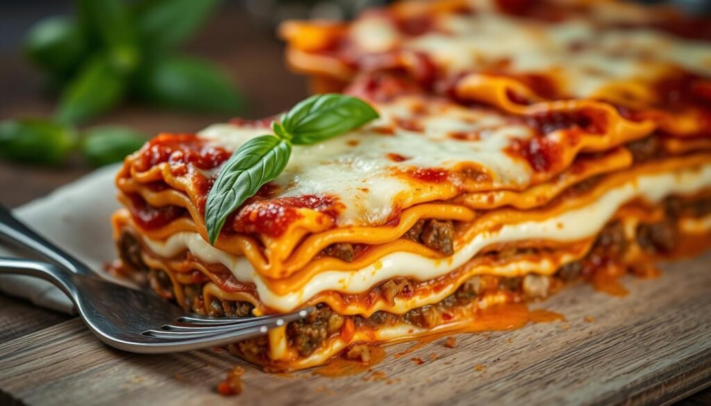 cheesy lasagna