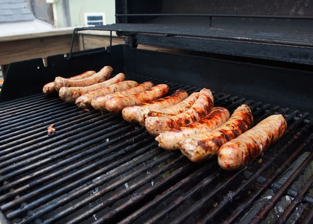 Photo Grilled sausages