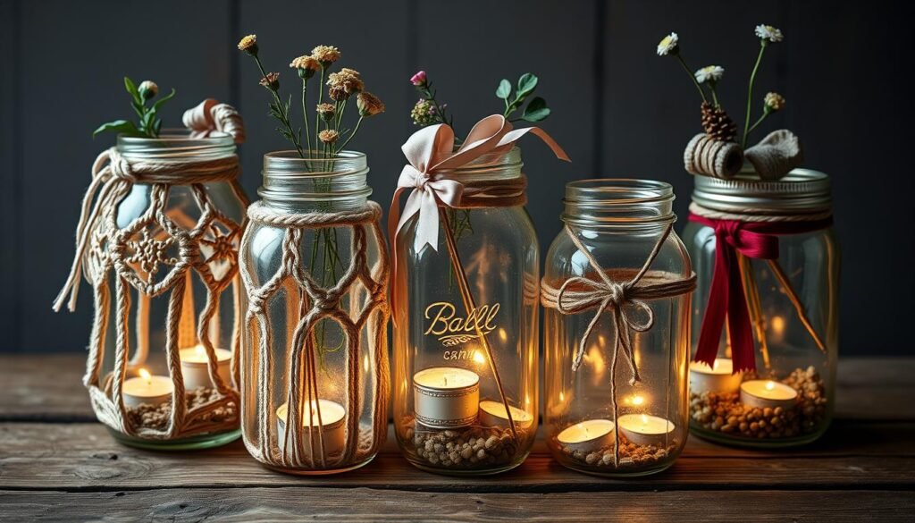 upcycled glass jar decorative accessories