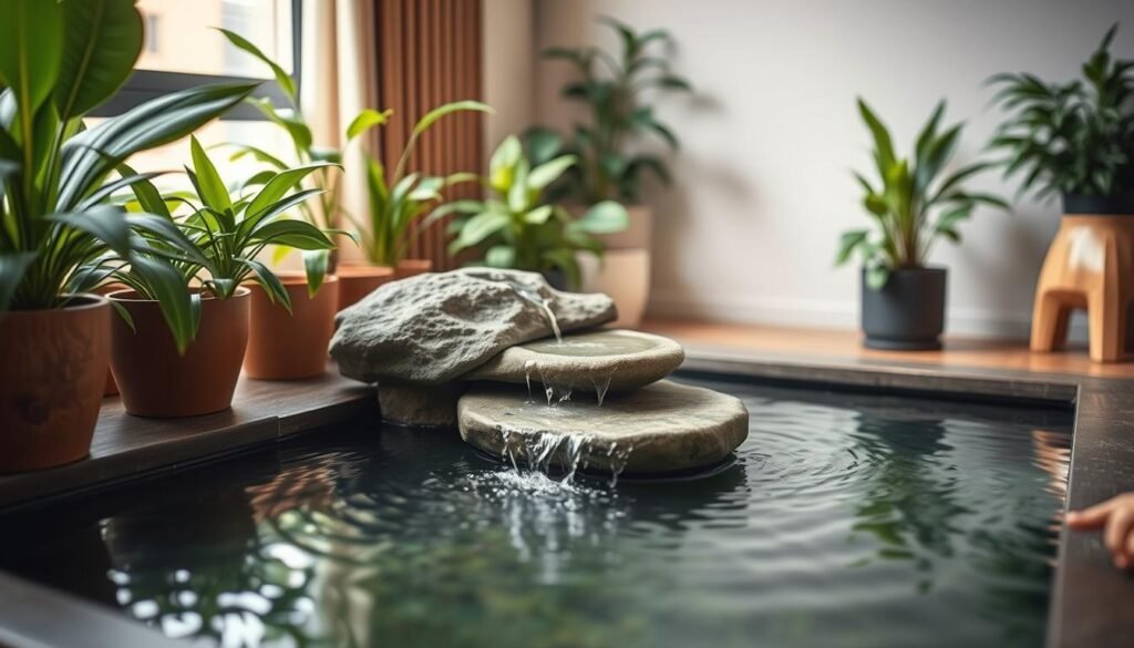 water feature in apartment design