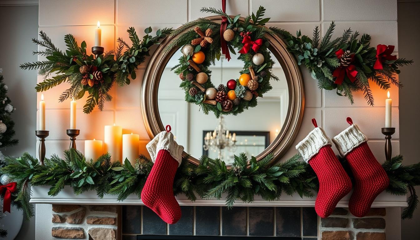 Cozy winter mantel decor ideas