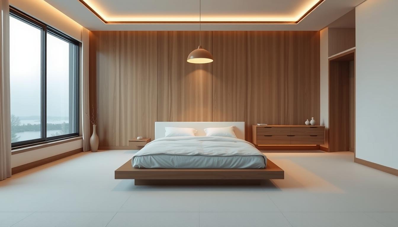 Modern minimalist bedroom decor