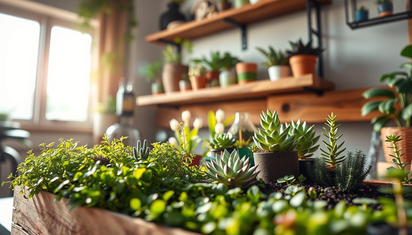 Nano-garden indoor setups