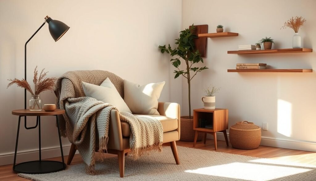 Scandinavian cozy accents