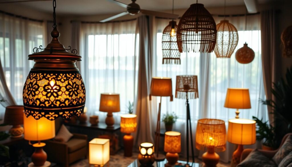 bohemian chic lighting
