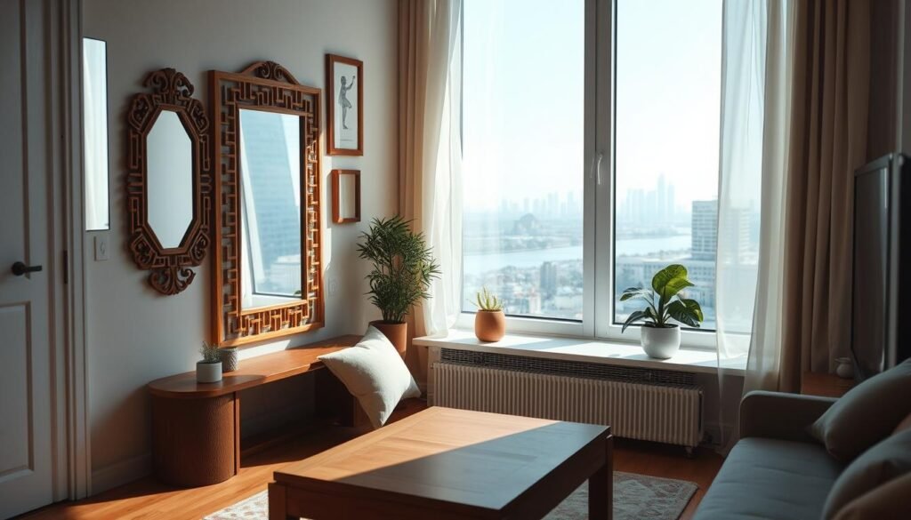 feng shui mirrors small apartment