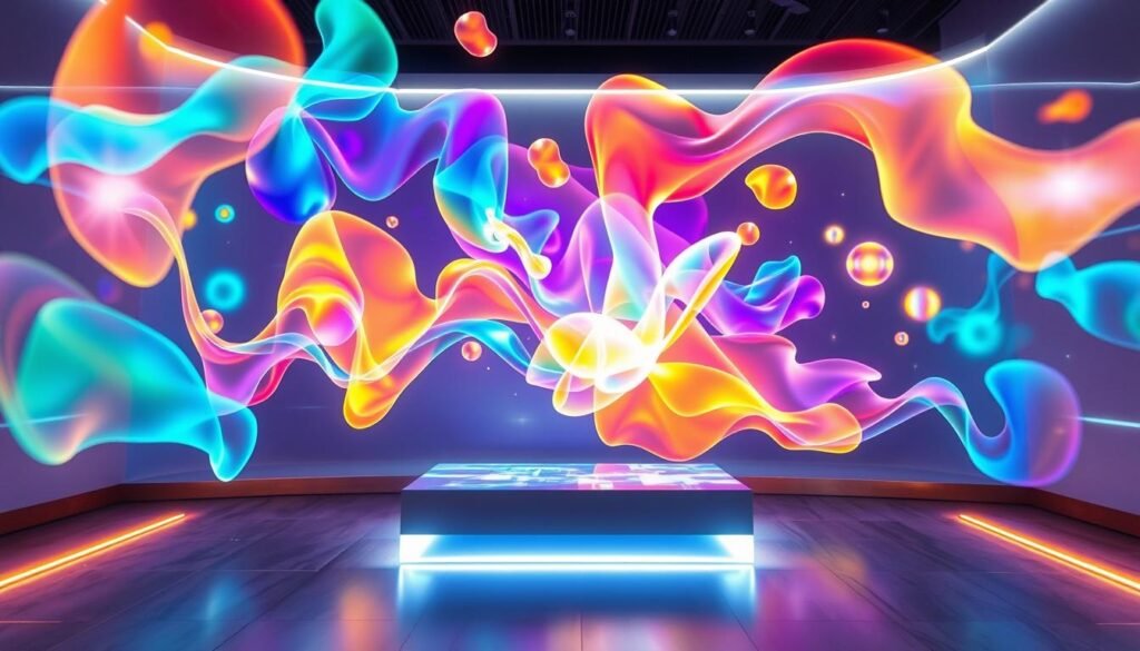 holographic art display