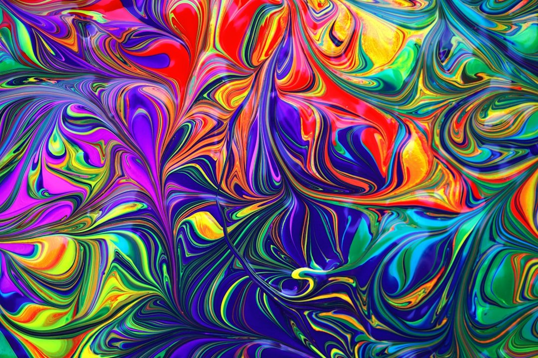 Photo Colorful swirls