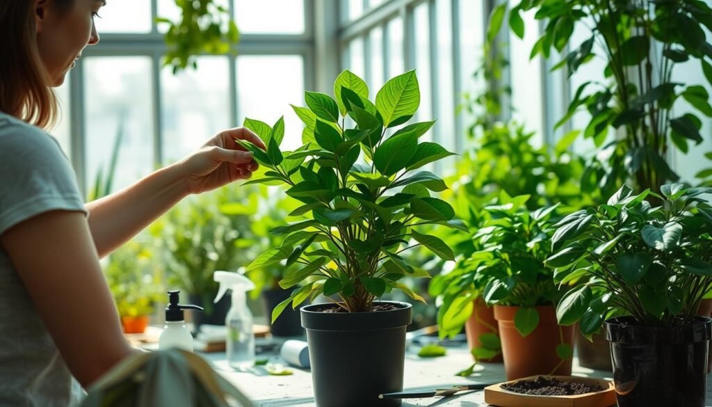indoor plant maintenance