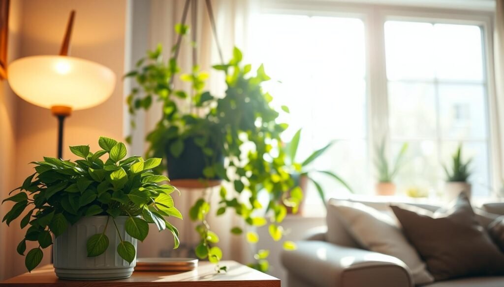 relaxing plant corner