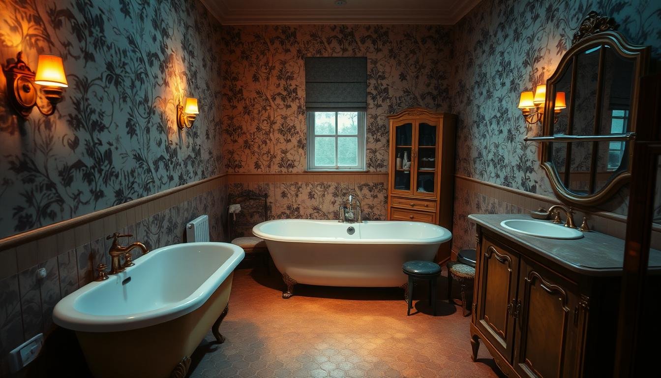 vintage-inspired bathroom decor