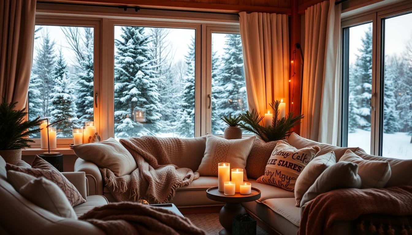 Hygge-inspired winter living room ideas