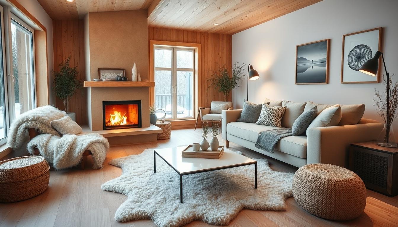 Scandinavian hygge-inspired interiors