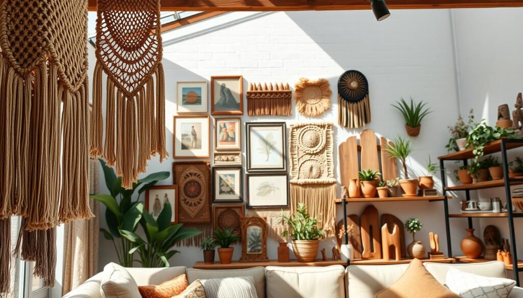 boho wall treatments