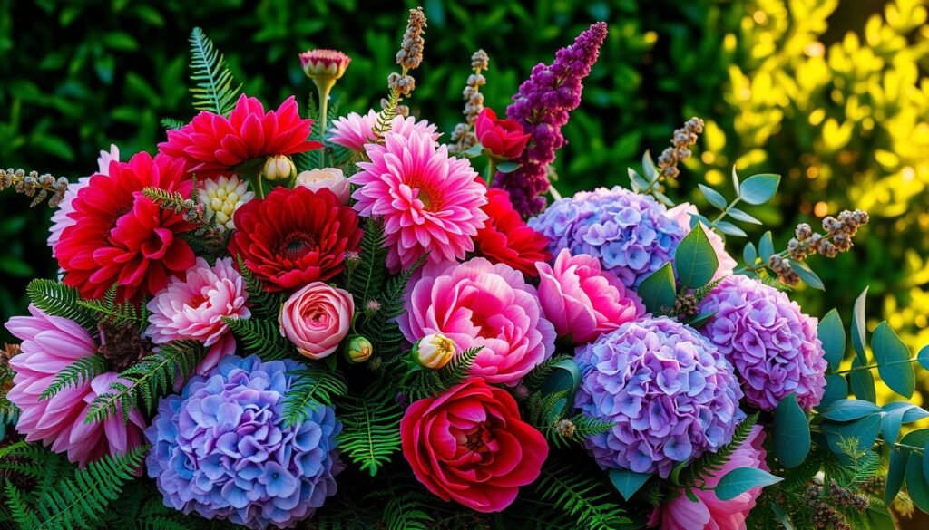 colorful flower arrangement ideas