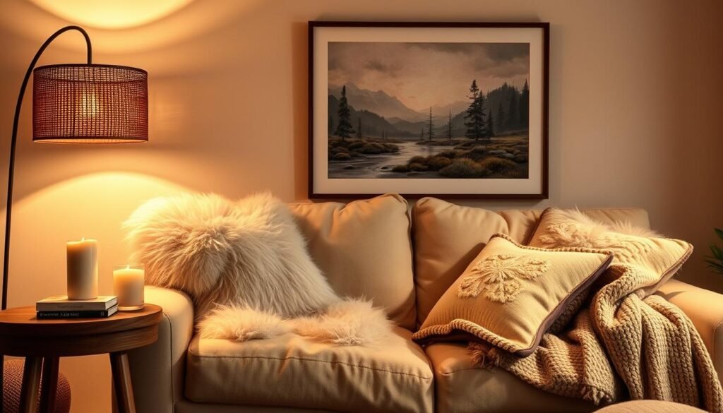cozy living room chill out zone