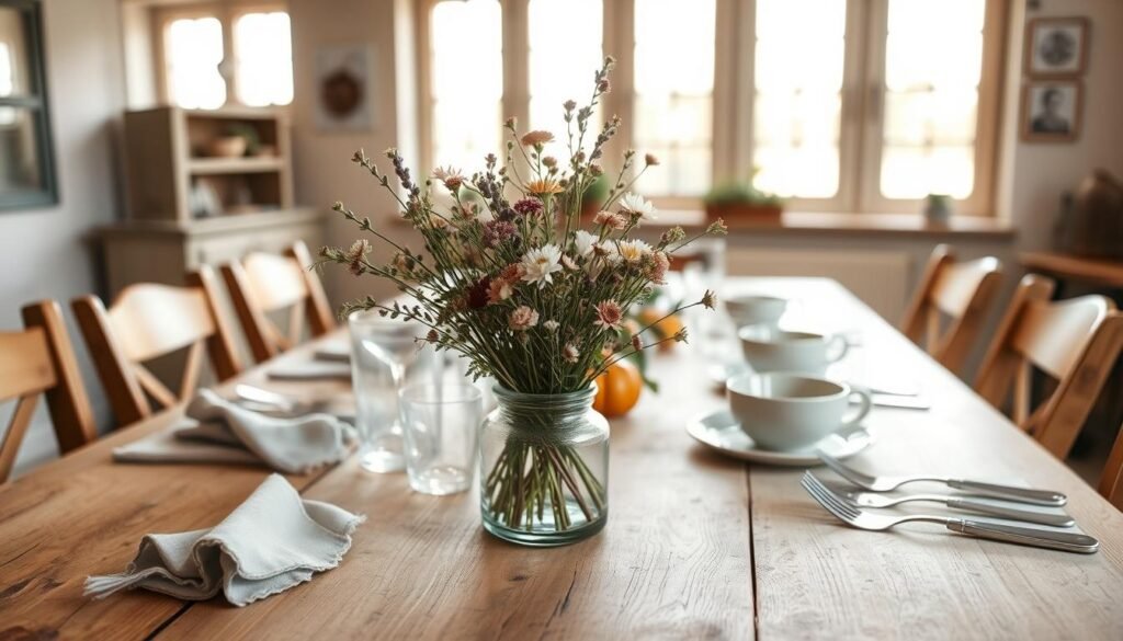 farmhouse style table settings