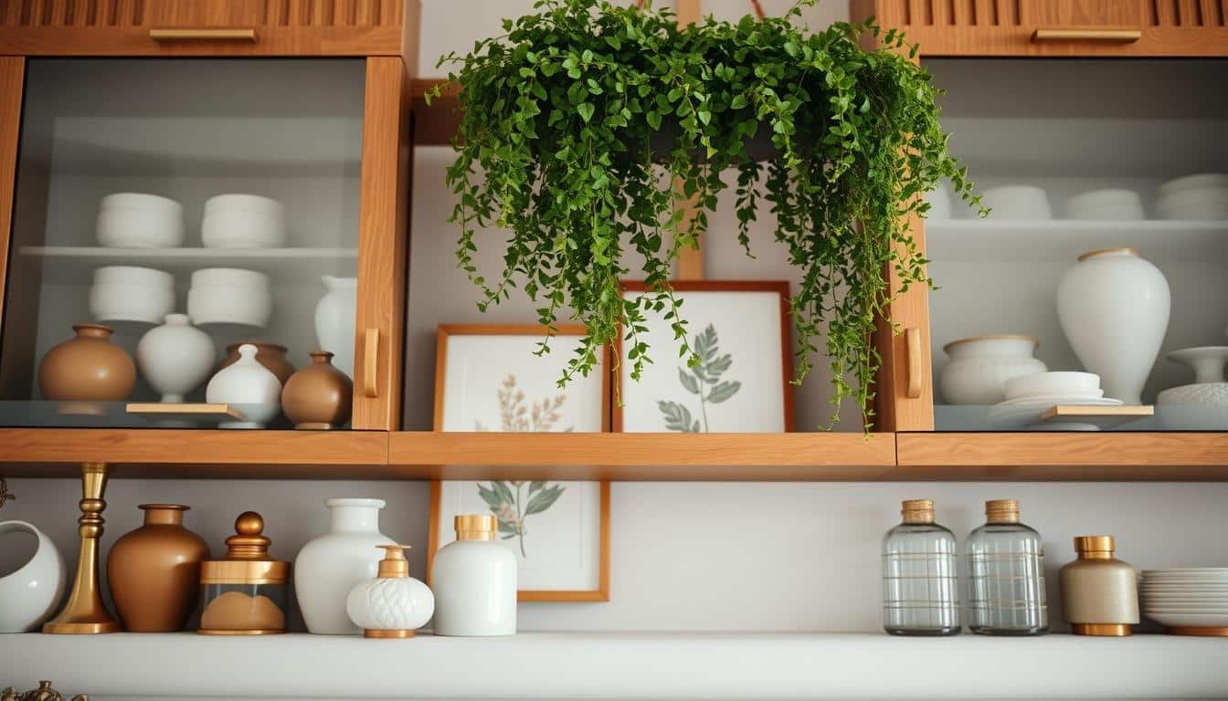 home decor for above kitchen cabinets