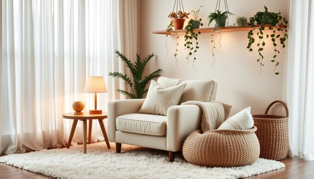 hygge relaxation corner decor