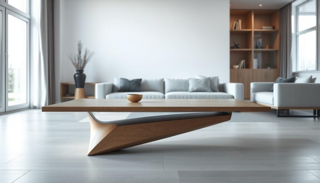 minimalist interior coffee table