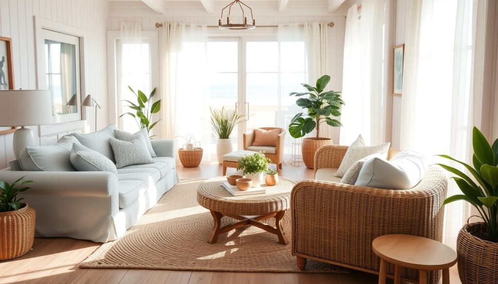 tranquil beach house design furniture