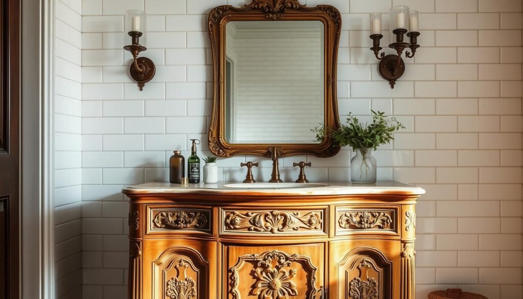 vintage bathroom vanity