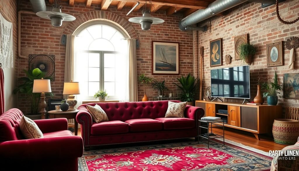 vintage modern decor blend