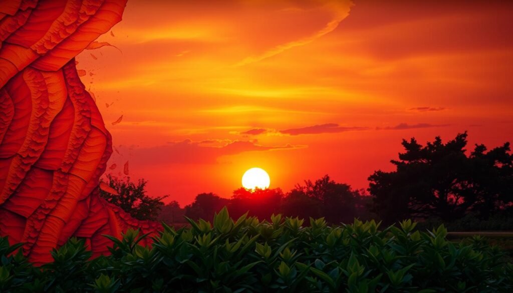 wall art sunset