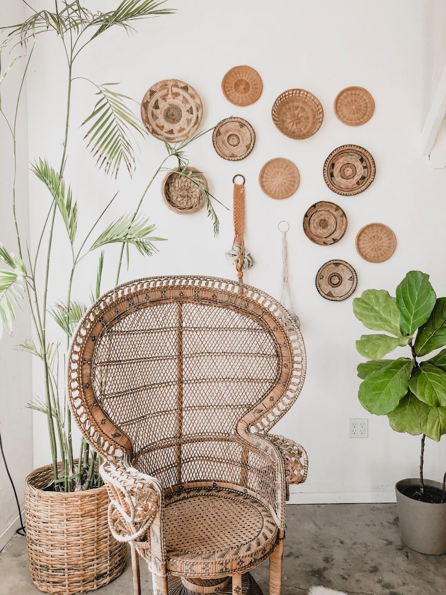 Photo Boho chic style home decor