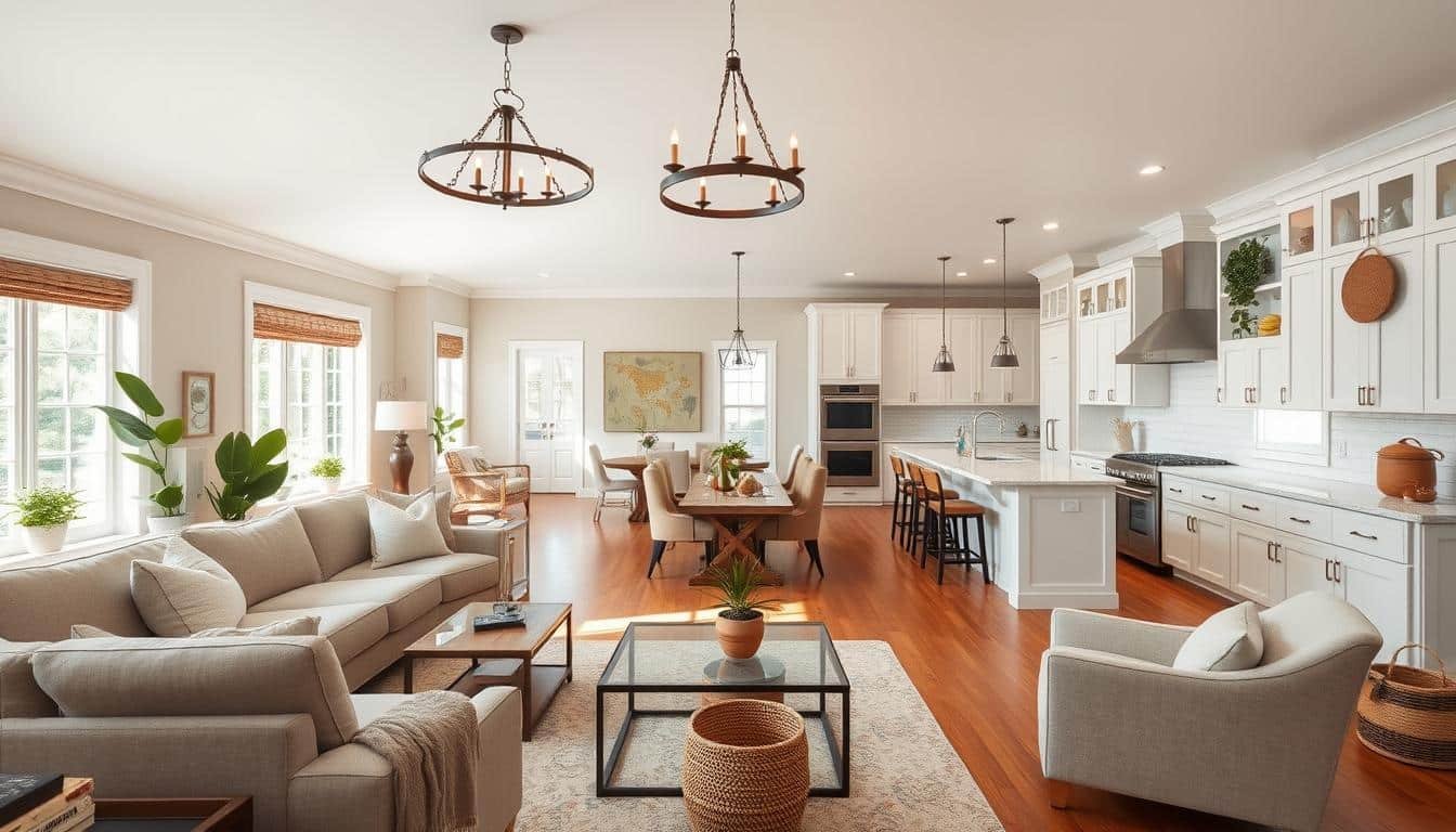 Transitional Decor for Open Floor Plans