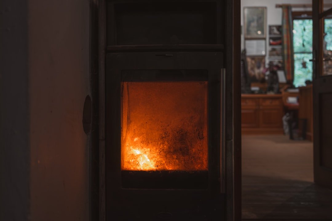 Photo Rustic fireplace