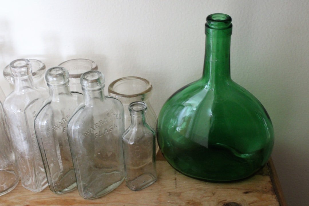 Photo Recycled glass vase