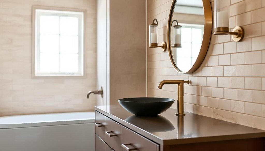 mixed metal bathroom fixtures