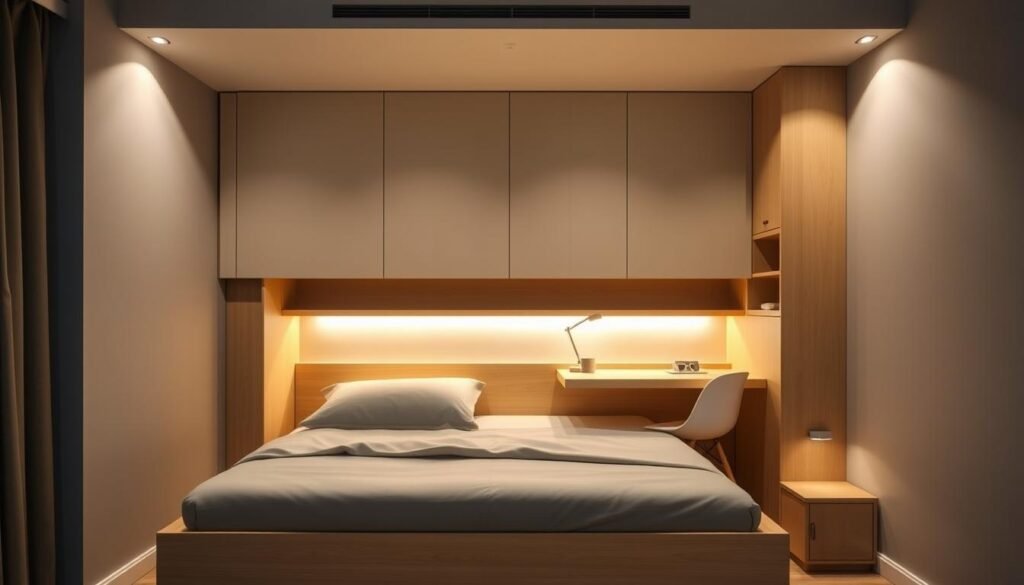 murphy bed with workspace