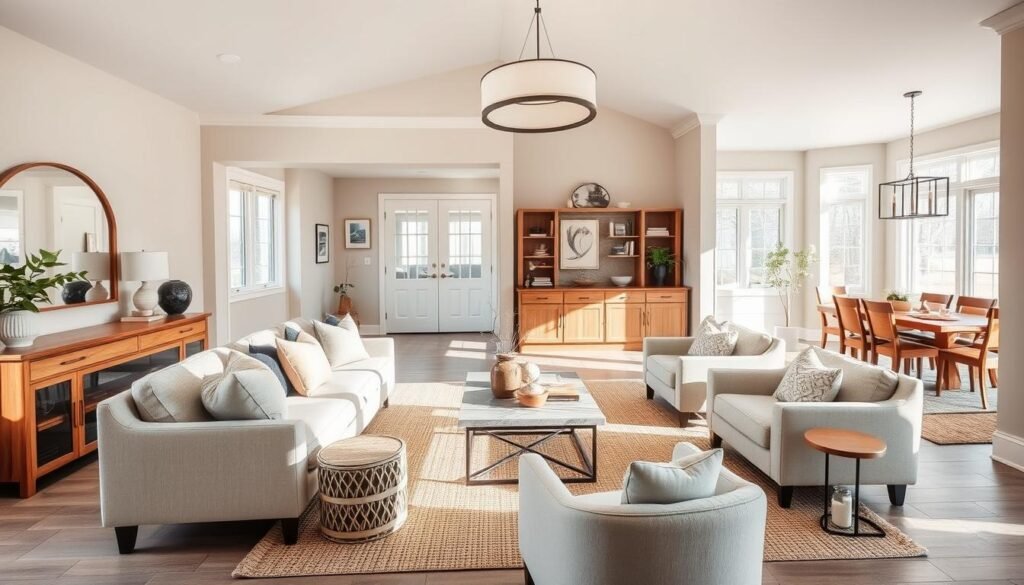 open concept living room design