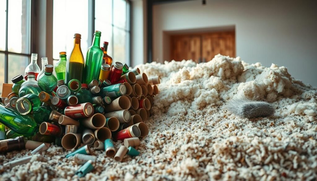 recycled materials and insulation
