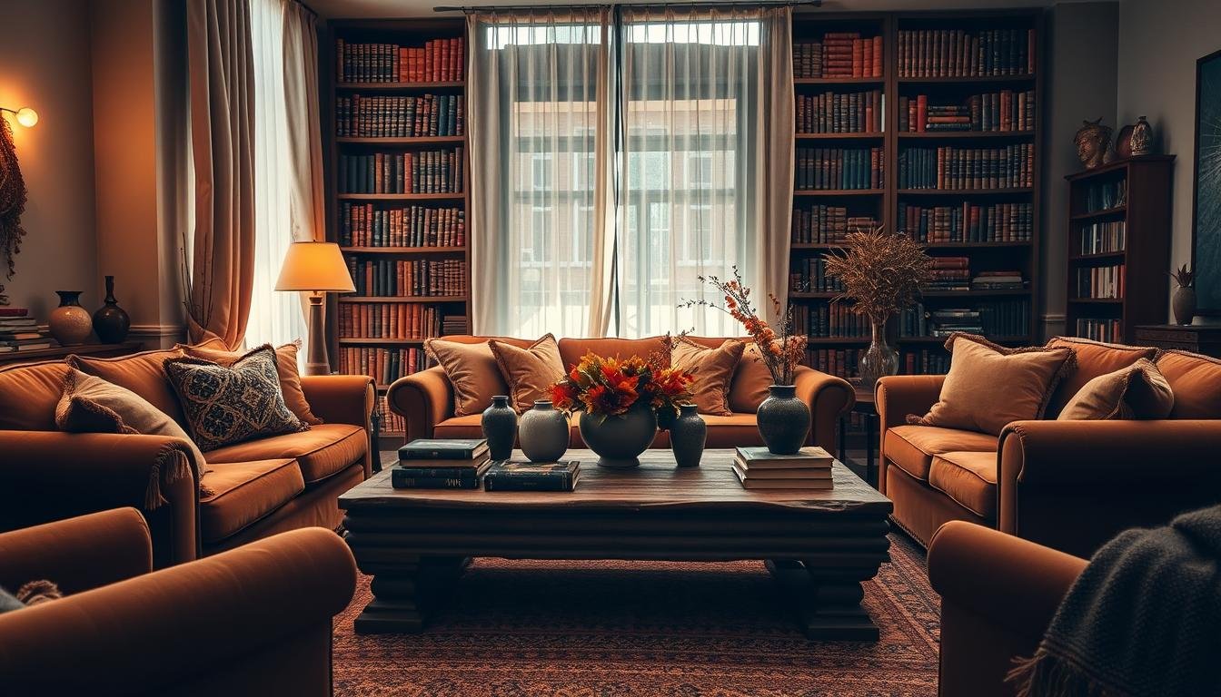 bohemian autumn interior design