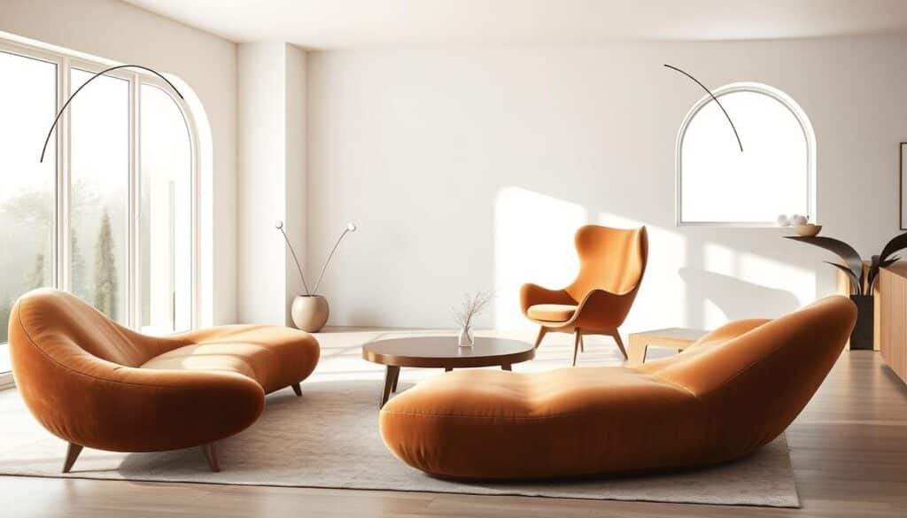 curved furniture design trends