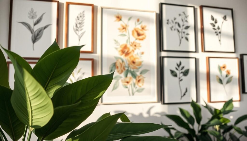 gallery wall botanical
