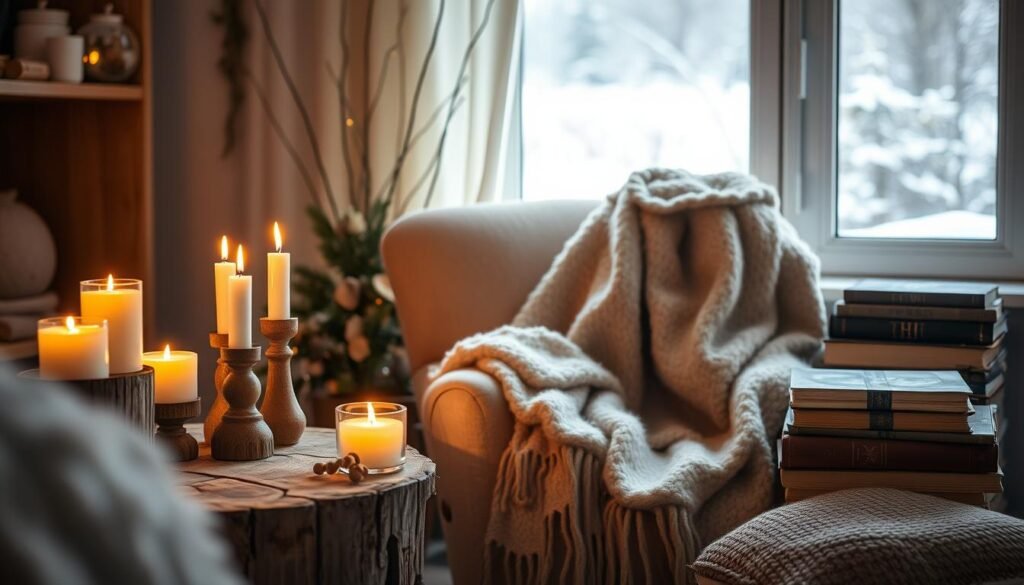 hygge home decor ambiance