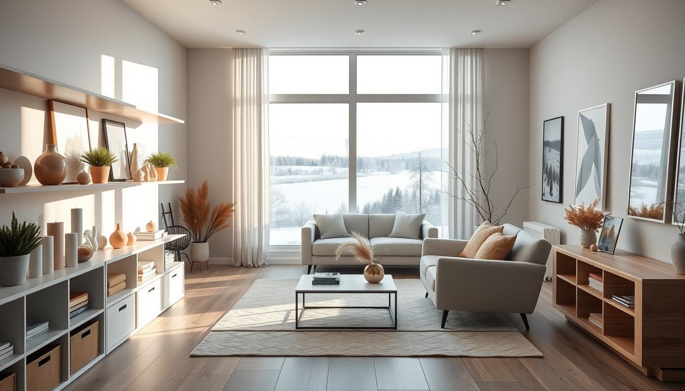 minimalist winter home organization