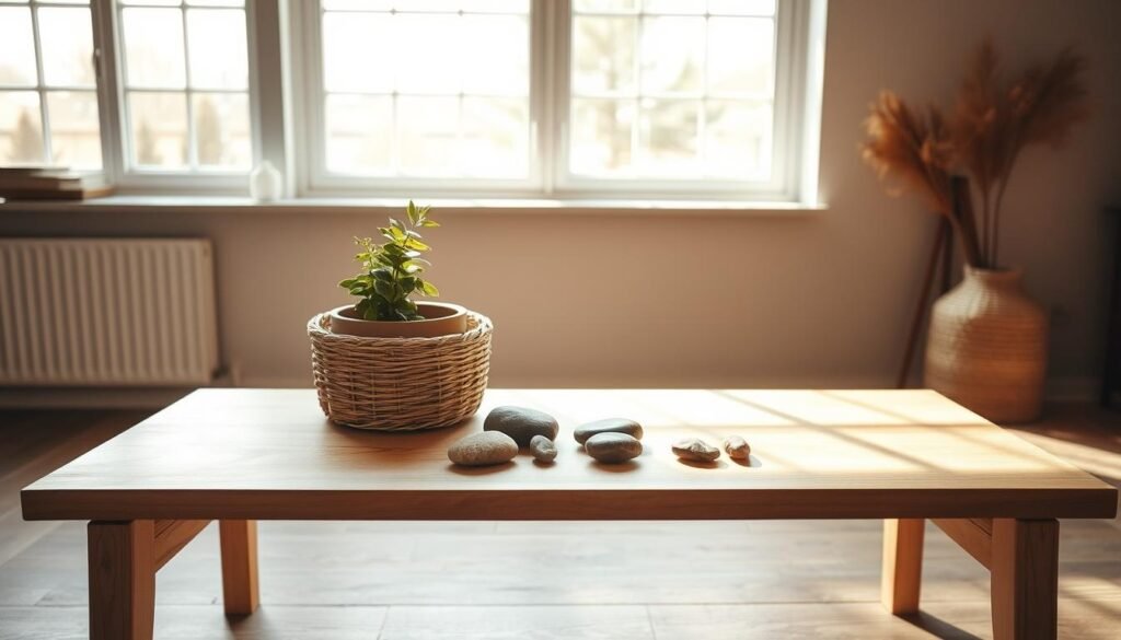 natural materials and light