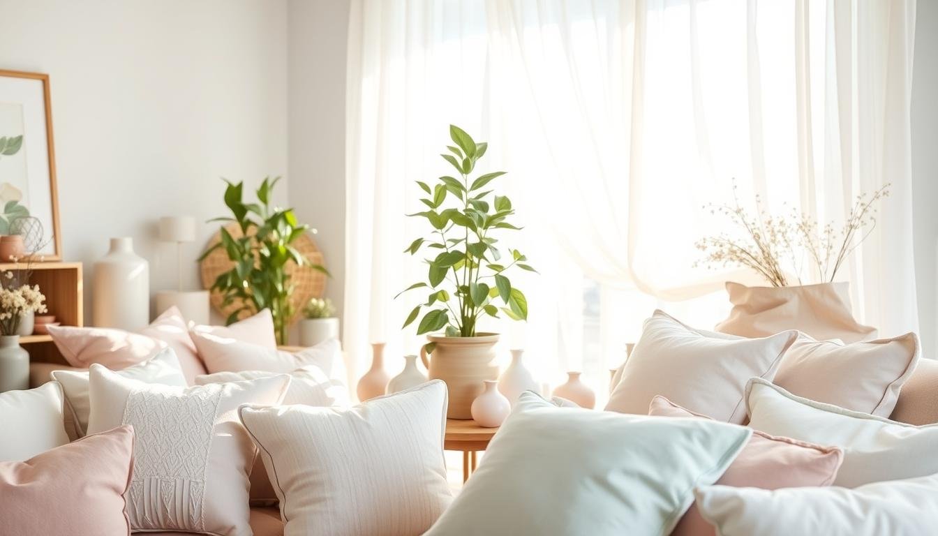 pastel spring home accents.