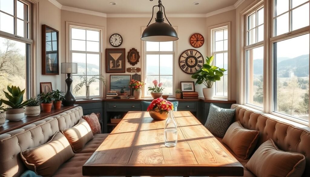 breakfast nook color design examples