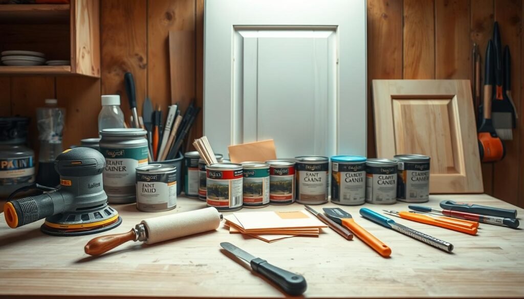 cabinet refinishing tools and materials