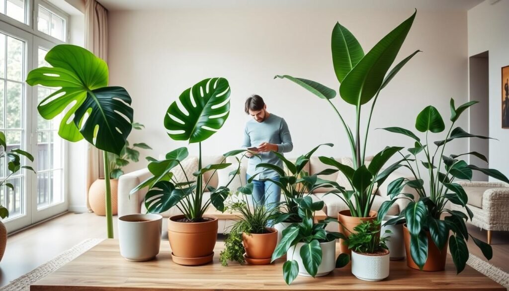 choosing indoor plants for living space